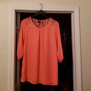 Lacy interlay tunic
